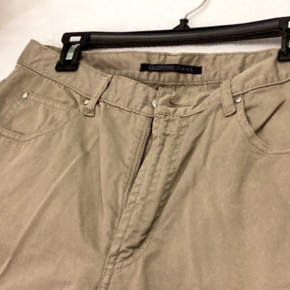 Valentino Beige Tan Nude Jeans Pants sz 12 (34) Like NEW Classic Designer Lux - Picture 17 of 17